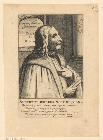 Portrét Albrechta Dürera od Simon Frisius