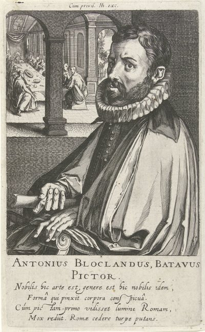 Portrét Anthonieho Blocklandta od Simon Frisius