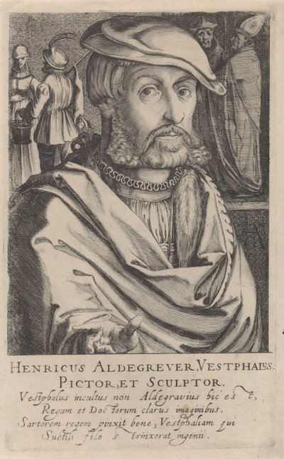 Portrét Heinricha Aldegrevera od Simon Frisius
