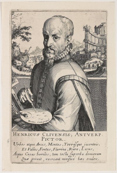 Portrét Hendrika van Cleefa od Simon Frisius