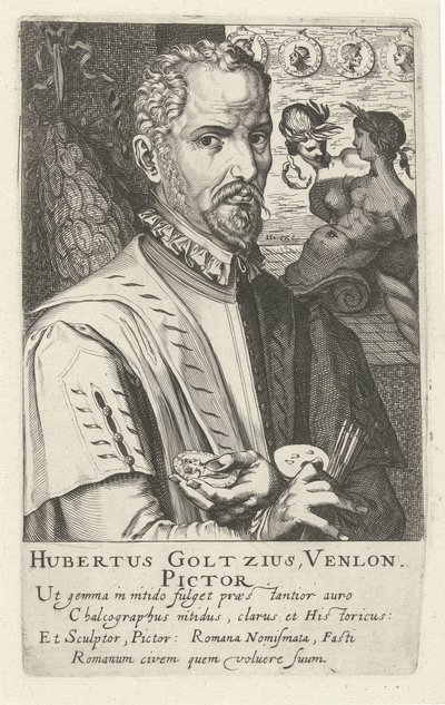 Portrét Huberta Goltziuse od Simon Frisius