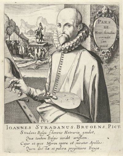Portrét Jana van der Straeta od Simon Frisius