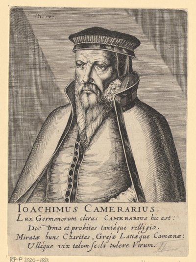 Portrét Joachima Camerariuse I. od Simon Frisius