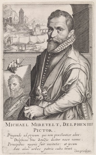 Portrét Michiela Jansze van Mierevelta od Simon Frisius