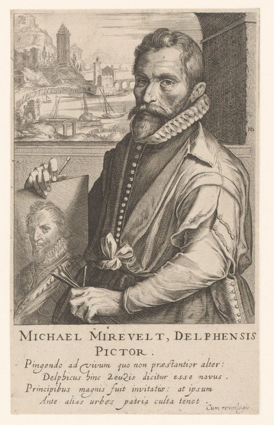 Portrét Michiela Mierevelta od Simon Frisius