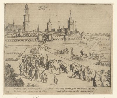 Truchsess je přijat v Delftu, 1584 od Simon Frisius