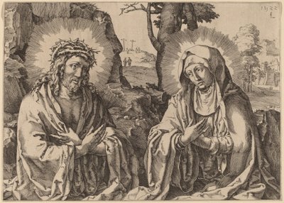 Spasitel a Panna od Simon Frisius after Lucas van Leyden