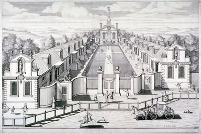 Trinity Almshouses, Mile End Road, Stepney, Londýn, 1696. od Simon Gribelin
