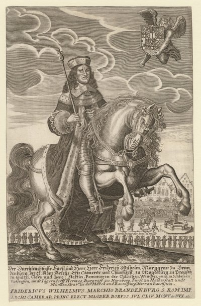 Portrét Fredericka Viléma 1620-1688, braniborského kurfiřta, vévody z Pruska, 1680 od Simon Grimm