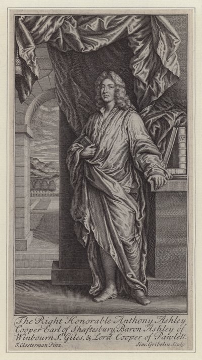 Anthony Asley Cooper od Simon II (after) Gribelin