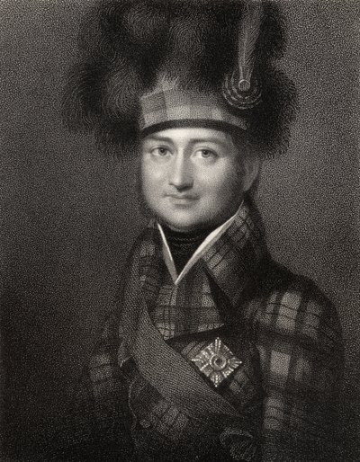 James Duff, 4th Earl of Fife, vyrytý W. Hollem, z 