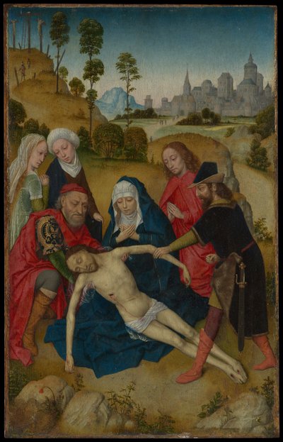 Die Beweinung Christi od Simon Marmion