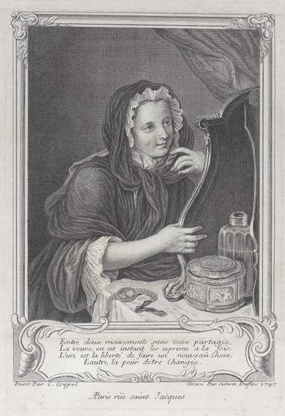Koketní vdova, 1747., 1747. od Simon Nicolas Duflos
