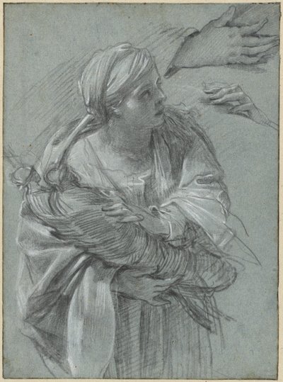 Creusa nesoucí trojské bohy od Simon Vouet