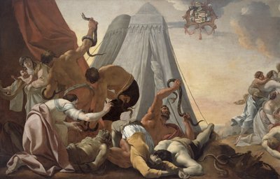 Izraelité, aby vzhlédli k Bronzovému hadovi od Simon Vouet