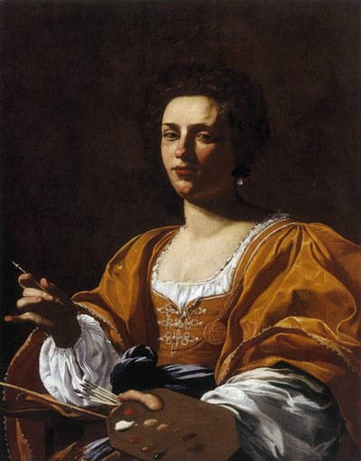 Portrét Artemisia Gentileschi, 1623-1626. od Simon Vouet
