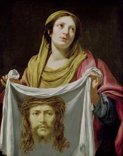 Svatá Veronika držící svaté plátno od Simon Vouet