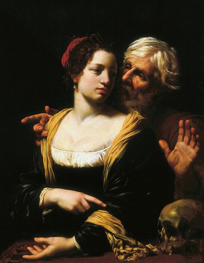 Nesourodý pár (Vanitas). od Simon Vouet