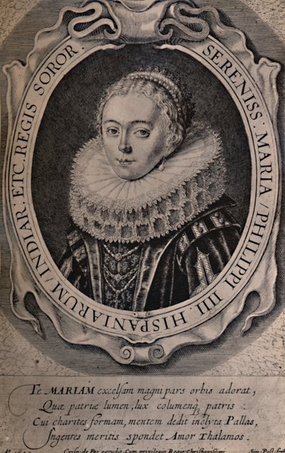 Maria Anna, královna česká a uherská, 17. století 1894 od Simon de Passe