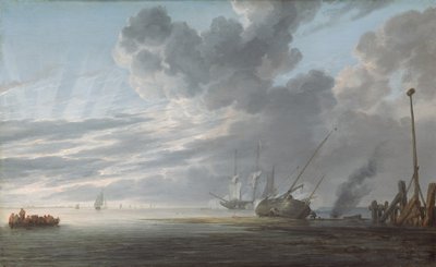 Ústí na konci dne, c. 16401645. od Simon de Vlieger