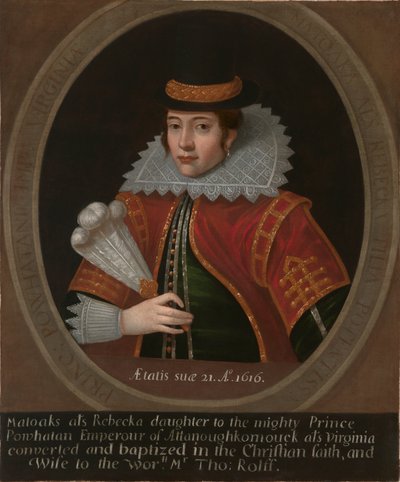 Pocahontas od Simon van de Passe