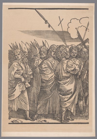 Reprodukce třetího dílu tištěné série De Triomf van Christus podle Joose Lambrechta od Simonau and Toovey