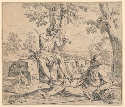 Merkur a Argus od Simone Cantarini