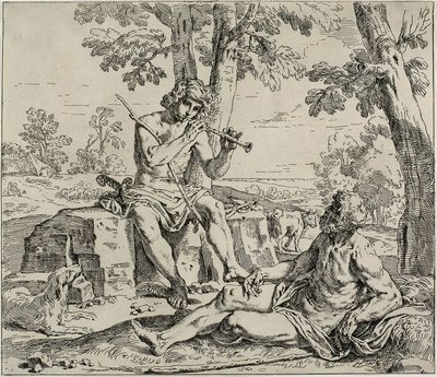 Merkur a Argus od Simone Cantarini