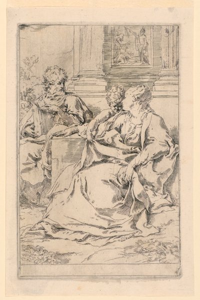 Svatá rodina od Simone Cantarini