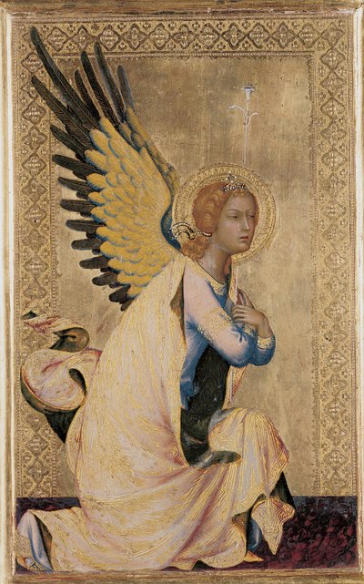 Gabriel, z Orsiniho polyptychu (tempera na panelu) (viz také 471173-5) od Simone Martini