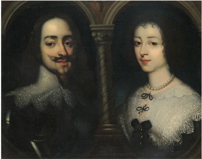 Dvojportrét krále Karla I. a královny Henrietty Marie od Sir Anthony van, Dyck