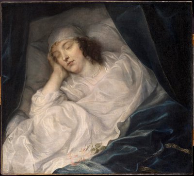 Venetia, lady Digbyová, na smrtelné posteli od Sir Anthony van Dyck
