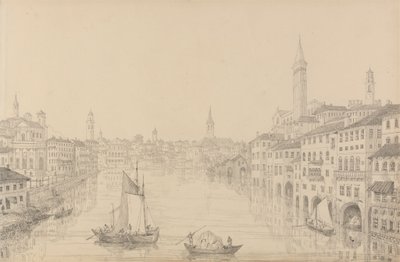 Album 30 pohledů v Tyrolsku a Itálii: Město Verona z mostu, 1. listopadu 1840 od Sir Charles D