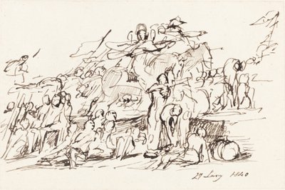 Bojová scéna od Sir David Wilkie