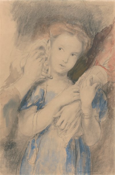 Studie na "První náušnice" od Sir David Wilkie