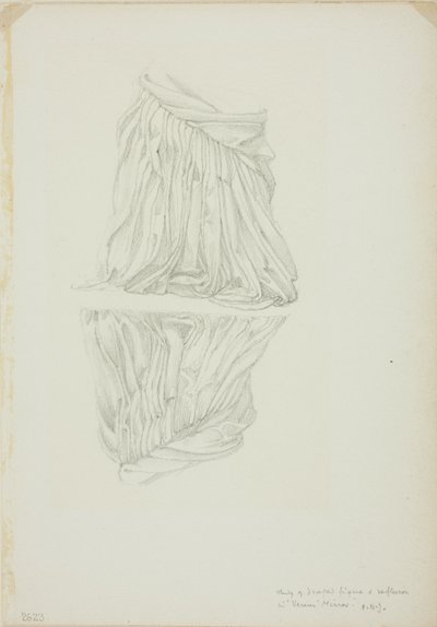 Zahalená postava a odraz, studie pro Mirror of Venus od Sir Edward Burne Jones