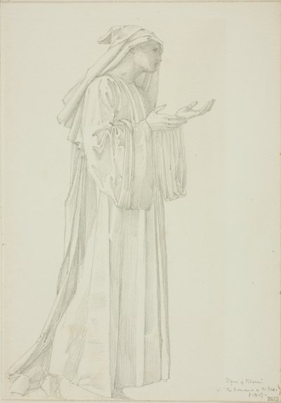 Postava poutníka v Romaunt of the Rose od Sir Edward Burne Jones