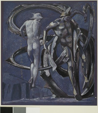 Perseus a Andromeda, studie pro The Doom Fullfilled od Sir Edward Burne Jones