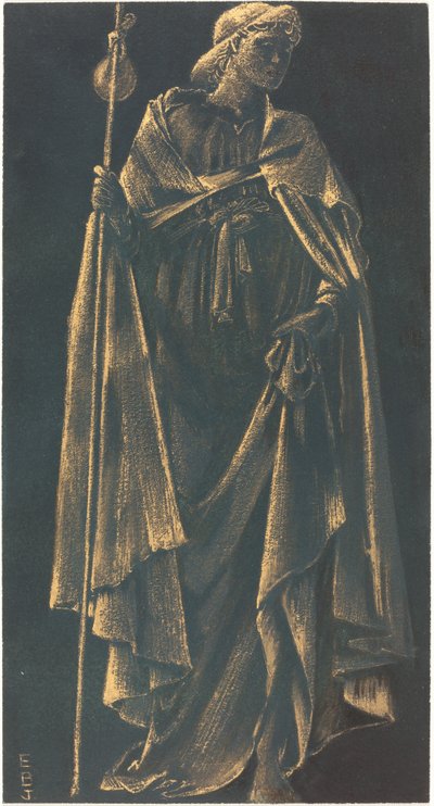 Sloužící Angel od Sir Edward Coley Burne Jones
