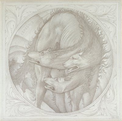 Cerberus, 1872-1875 od Sir Edward Coley Burne Jones
