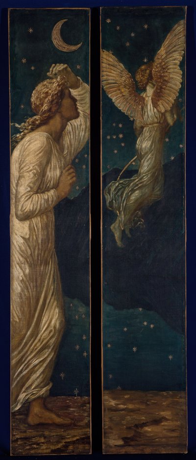 Cupid and Psyche - Palace Green Murals - Cupid Flying away from Psyche, 1881. od Sir Edward Coley Burne Jones