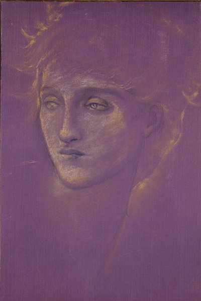 Hlava ženy, konec 19. století od Sir Edward Coley Burne Jones