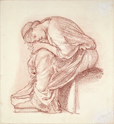 Sedící postava ženy, konec 19. století od Sir Edward Coley Burne Jones