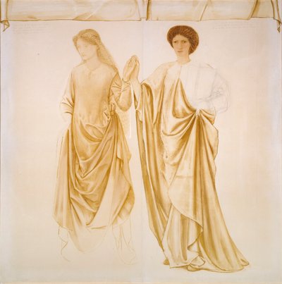 Dvě manželky Jasona, před rokem 1872 od Sir Edward Coley Burne Jones