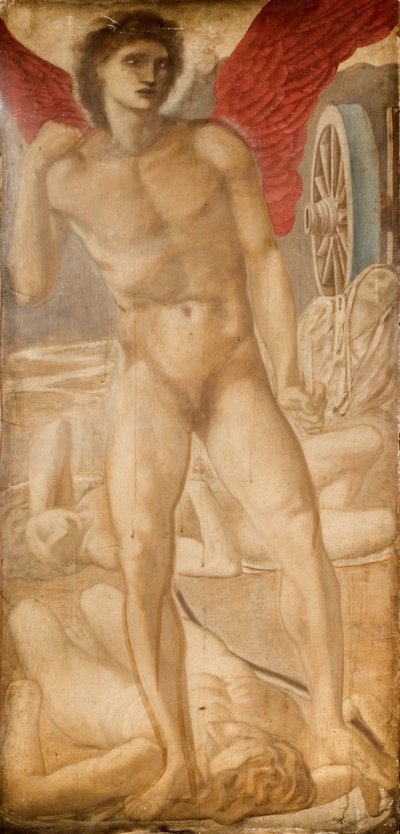 Trojský triptych - Studie pro lásku podmaňující zapomnění, 1875. od Sir Edward Coley Burne Jones