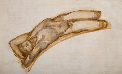 Kolo štěstí - Mužský akt - Studie aktu otroka, 1882. od Sir Edward Coley Burne Jones