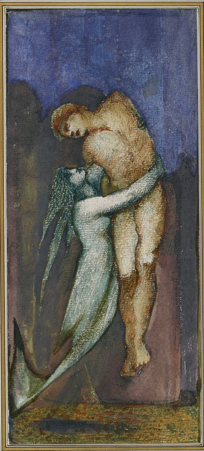 mořská panna a utopený námořník z alba čtyřiceti osmi kreseb, c1853-1898 od Sir Edward Coley Burne Jones