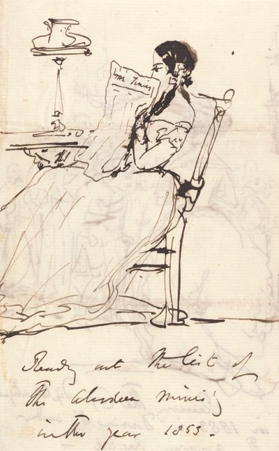 Čtení seznamu aberdeenského ministerstva od Sir Edwin Henry Landseer