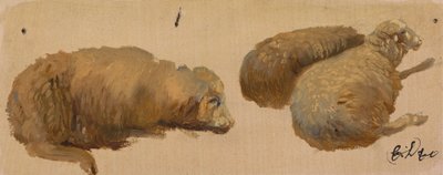 Tři ovce v klidu od Sir Edwin Henry Landseer