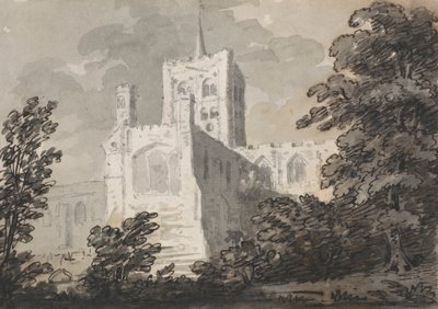 Abbey Church v St. Albans od Sir George Howland Beaumont seventh Baronet